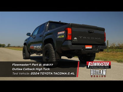 Flowmaster Outlaw Extreme Cat-Back Exhaust for 2024+ Toyota Tacoma - 818177