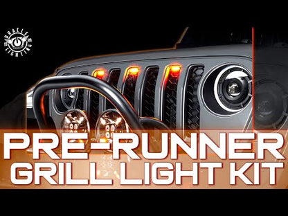 Oracle – Pre-Runner Style LED Grill Light Kit Amber Clear Lens – Universal – 5889-005-C