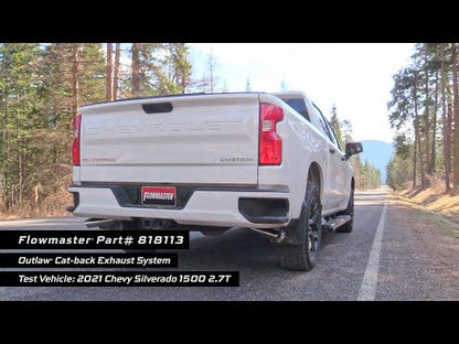 Flowmaster American Thunder Cat-Back Exhaust for 2019+ Silverado/Sierra 1500 - 818113