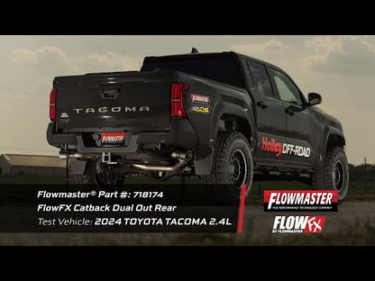 Flowmaster Flow FX Cat-Back Exhaust for 2024+ Toyota Tacoma - 718174