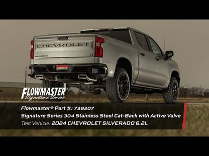 Flowmaster Signature Series Active Valve Cat-Back Exhaust for 2024+ GM 1500 - 738207