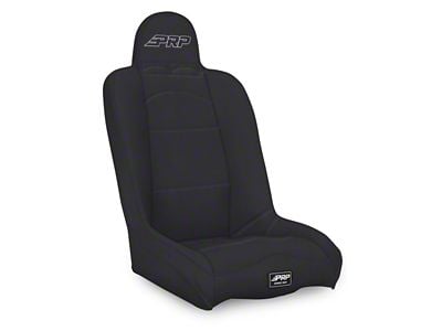 PRP Daily Driver High Back Suspension Seat- Black/Green Vinyl A140110-201-W