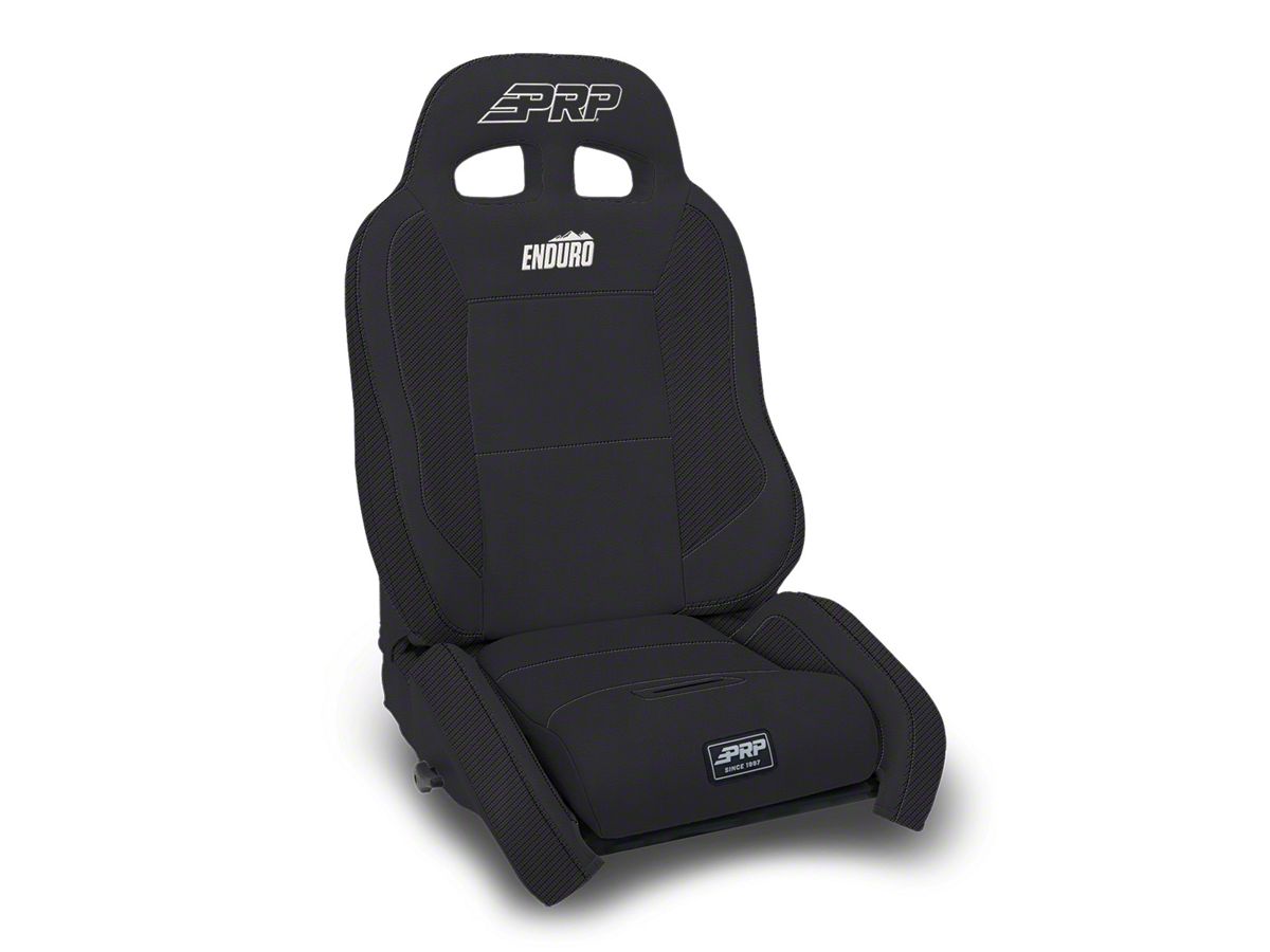 PRP EnduroCrawl Reclining Suspension Seat - Black/Orange Vinyl - Driver A9001044-201-207