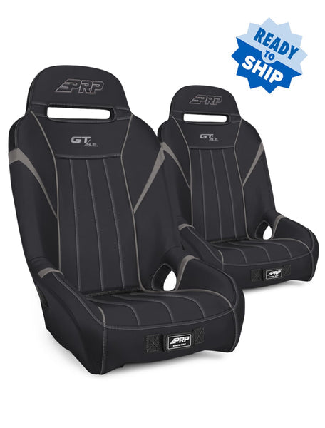 PRP GT3 Suspension Seats Kit for Can-Am Maverick X3 (Pair) - Black & Gray A7301-PORXP-C86-203