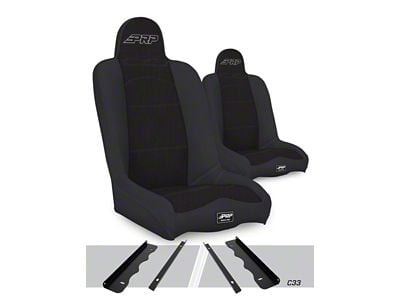 PRP Daily Driver High Back Suspension Seat- Black/Purple Tweed A140110-50-M