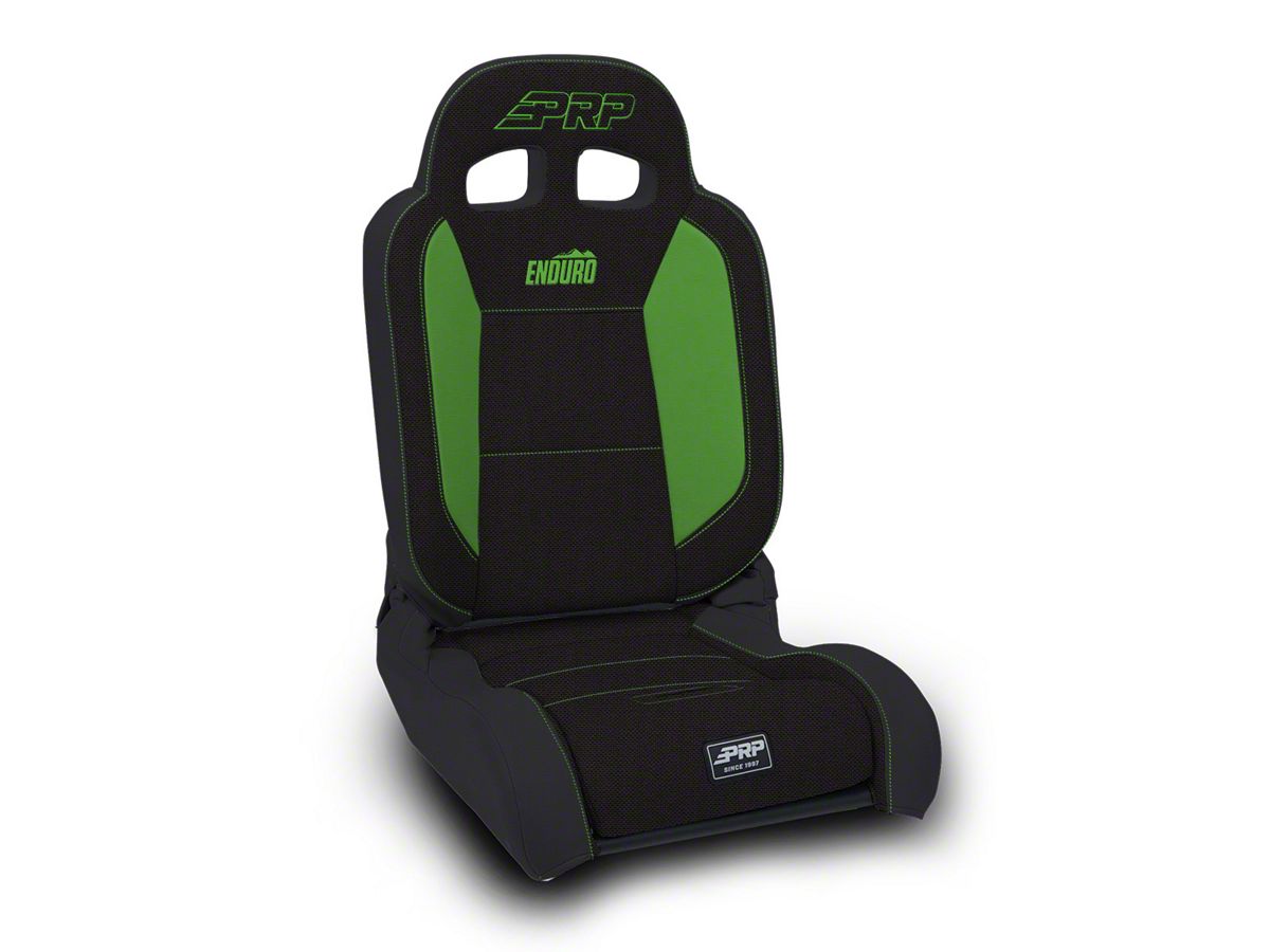 PRP EnduroDaily Reclining Suspension Seat - Black/Green Tweed - Driver A8701044-50-W