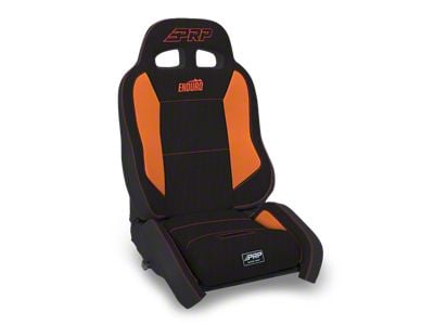 PRP EnduroCrawl Reclining Suspension Seat - Black/Orange Tweed - Driver A9001044-50-207