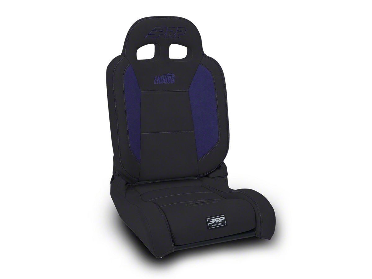 PRP EnduroDaily Reclining Suspension Seat - Black/Purple Vinyl - Passenger