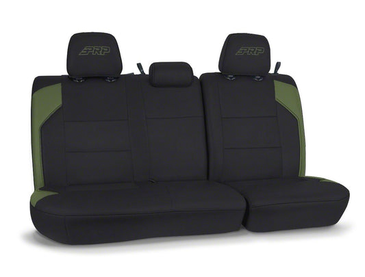 PRP 2024 Toyota Tacoma Rear Bench Covers - Black and Olive Green B089-04
