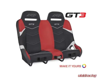 PRP Polaris RZR XP4 1000/XP4 Turbo/XP4 Turbo S GT3 Rear Suspension Bench Seat A74-POR1K