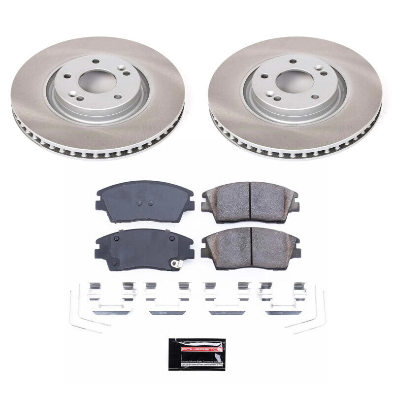 Power Stop 17-22 Kia Sportage Front and Rear Semi-Coated Rotor Kit