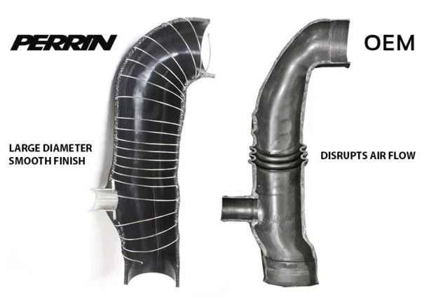 PERRIN PSP-INT-401BK Turbo Inlet Hose Black for Subaru WRX STI Forester XT