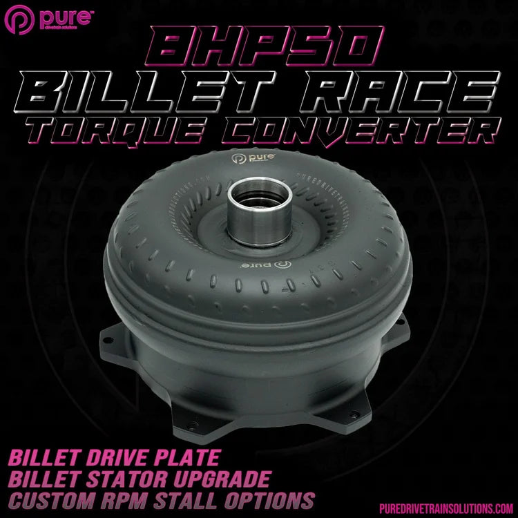 Pure Drivetrain Solutions 8HP50 high performance billet race torque converter AWD 16-96-2650