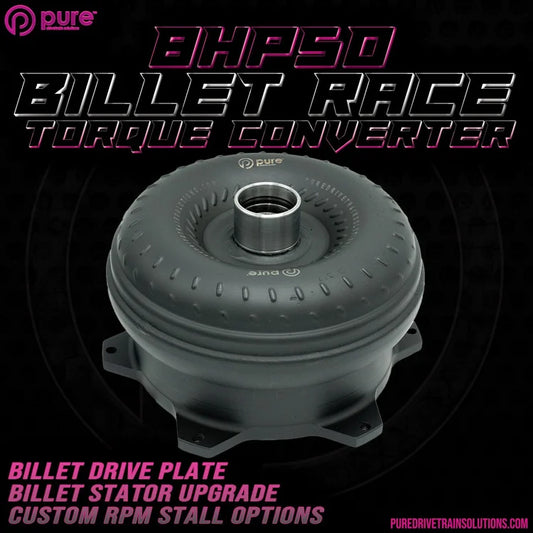Pure Drivetrain Solutions 8HP50 high performance billet race torque converter AWD 16-96-2650