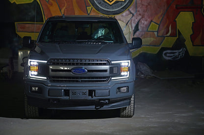 AlphaRex 18-20 Ford F150 NOVA-Series LED Projector Headlights Alpha-Black - 880165 AlphaRex