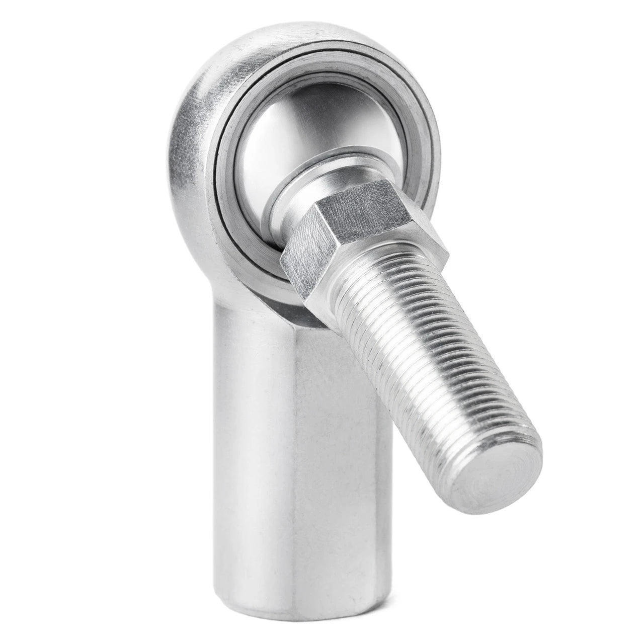 QA1 HFR6S H Series rod end with 3/8 inch bore and 3/8-24 right hand female thread studded
