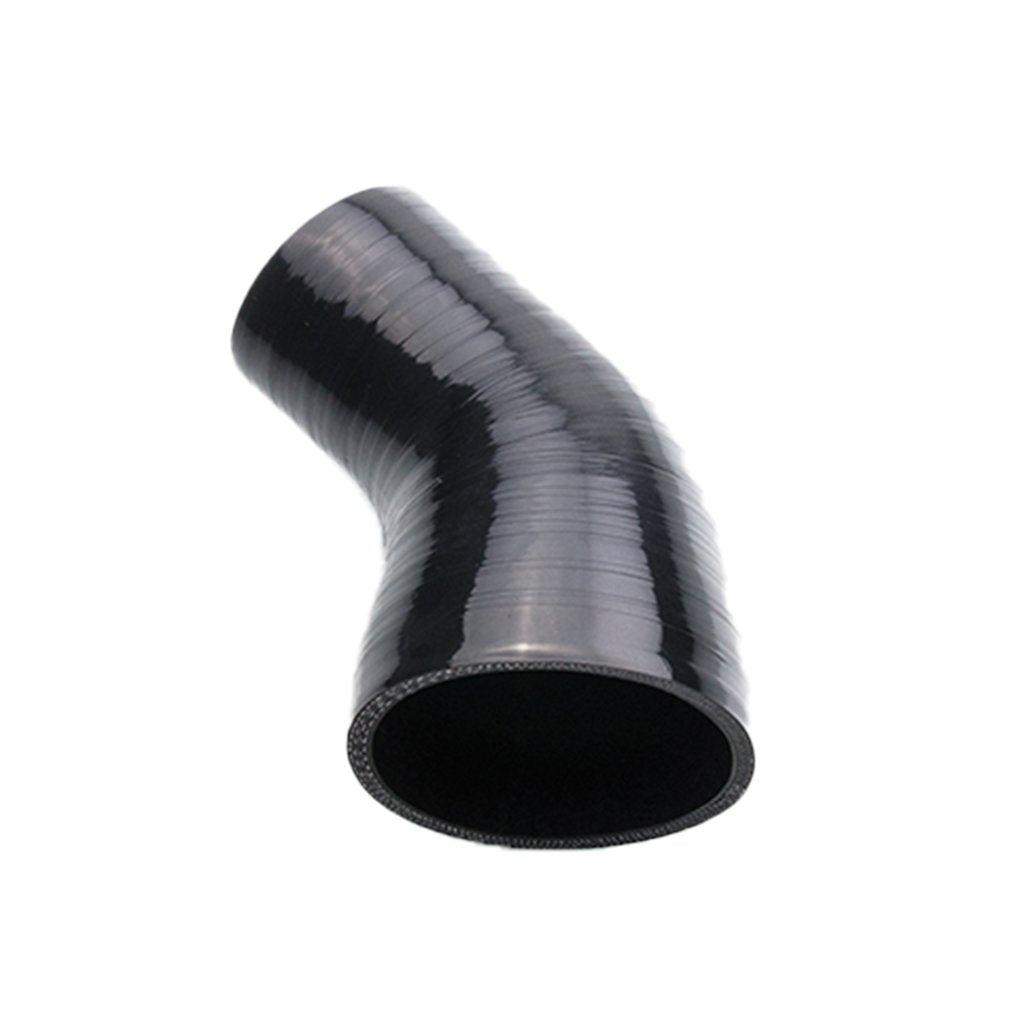 Wagner Tuning 76mm Silicone Hose 45 Deg Bend Black Silicone Hose