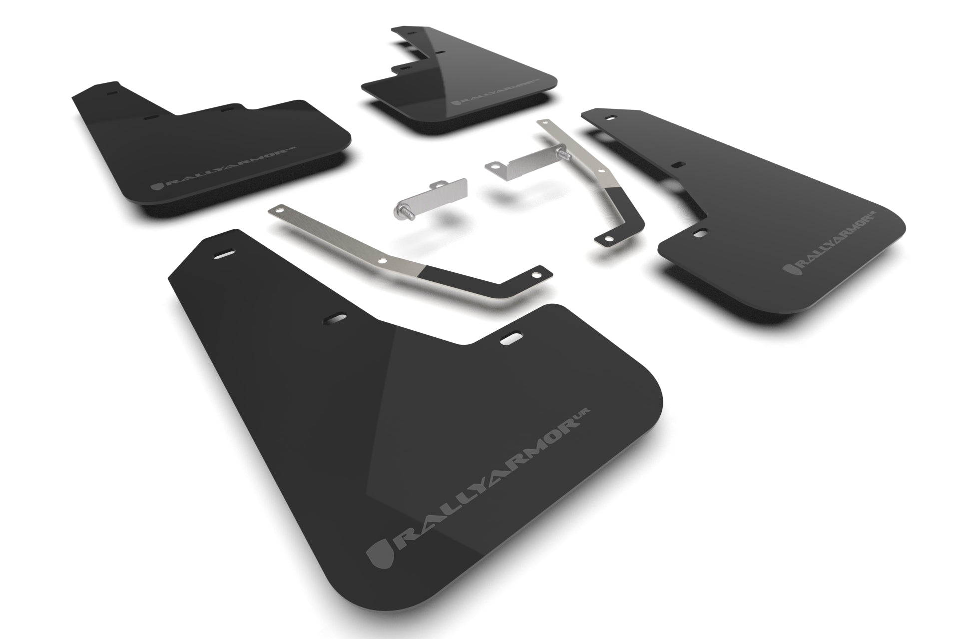 Rally Armor MF106-UR-BLK-GRY UR Mud Flap Kit for 2024–2025 Subaru Crosstrek – Black with Grey Logo
