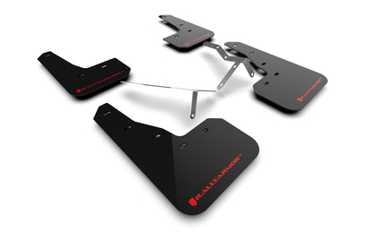Rally Armor MF90-UR-BLK/RD UR Mud Flap Kit for 2022–2025 Honda Civic, Si, and Sport – Black with Red Logo