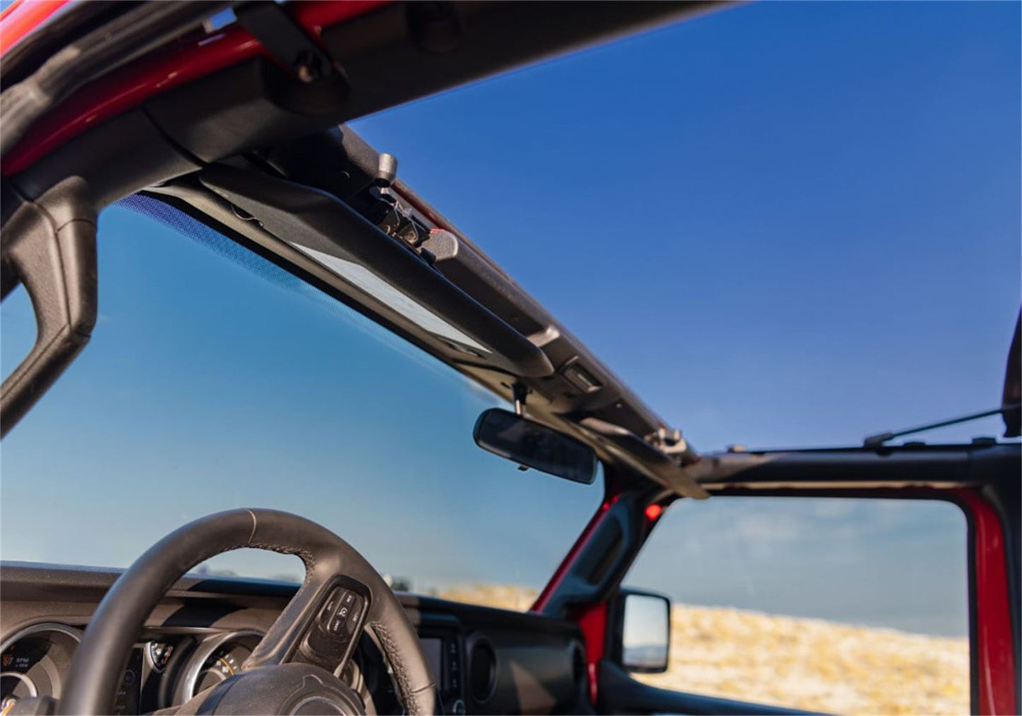 Rampage TrailView Frameless Soft Top with Tinted Windows for 2018-2025 Jeep Wrangler JL - 139435