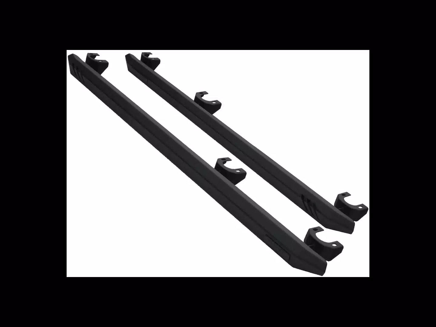 Rampage Rock Rail Nerf Bars for 2018-2024 Jeep Wrangler - 26410030