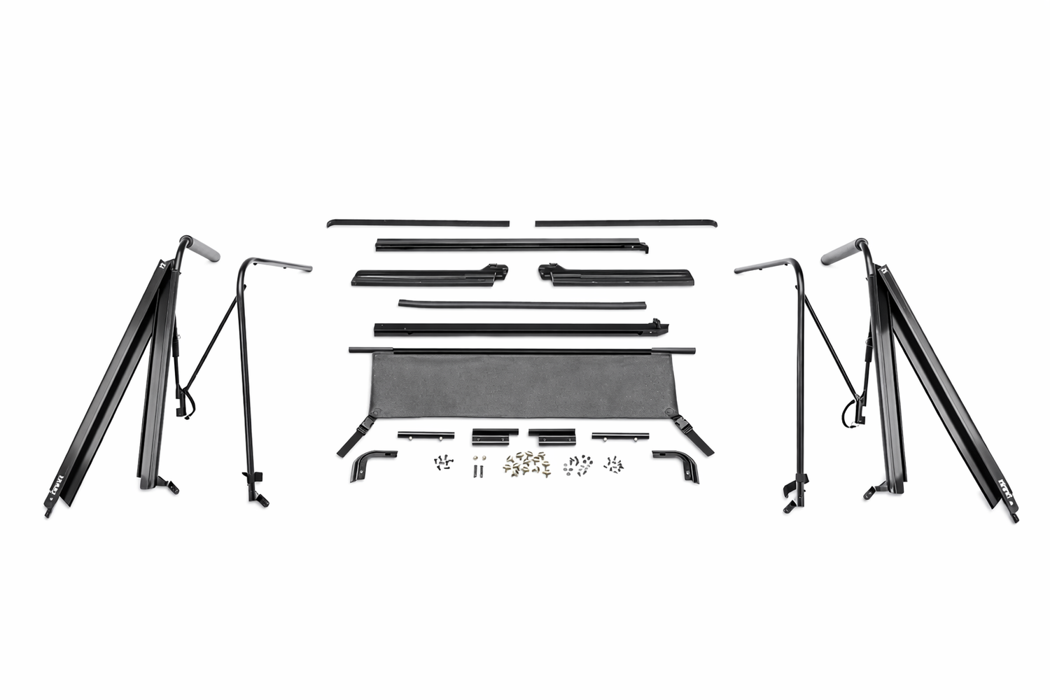 Rampage Soft Top Frame and Hardware for 1987-1995 Jeep Wrangler YJ - 69999