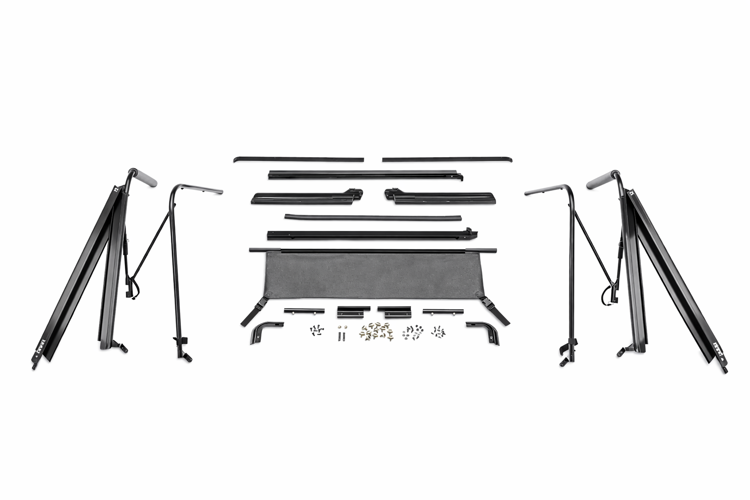 Rampage Soft Top Frame and Hardware for 1987-1995 Jeep Wrangler YJ - 69999