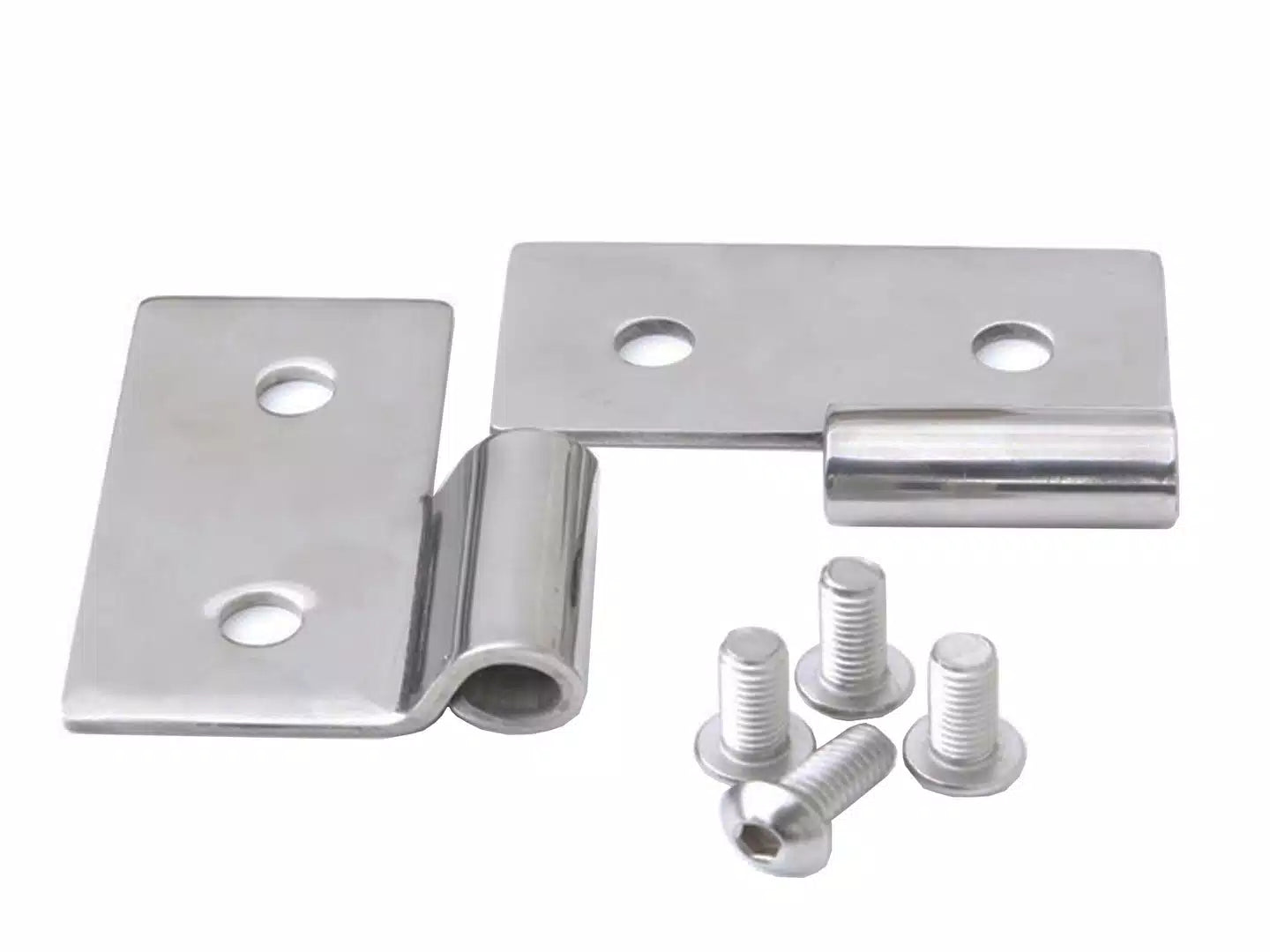 Rampage Stainless Steel Door Hinges for 1987-2006 Jeep Wrangler with Steel Half Doors - 7441