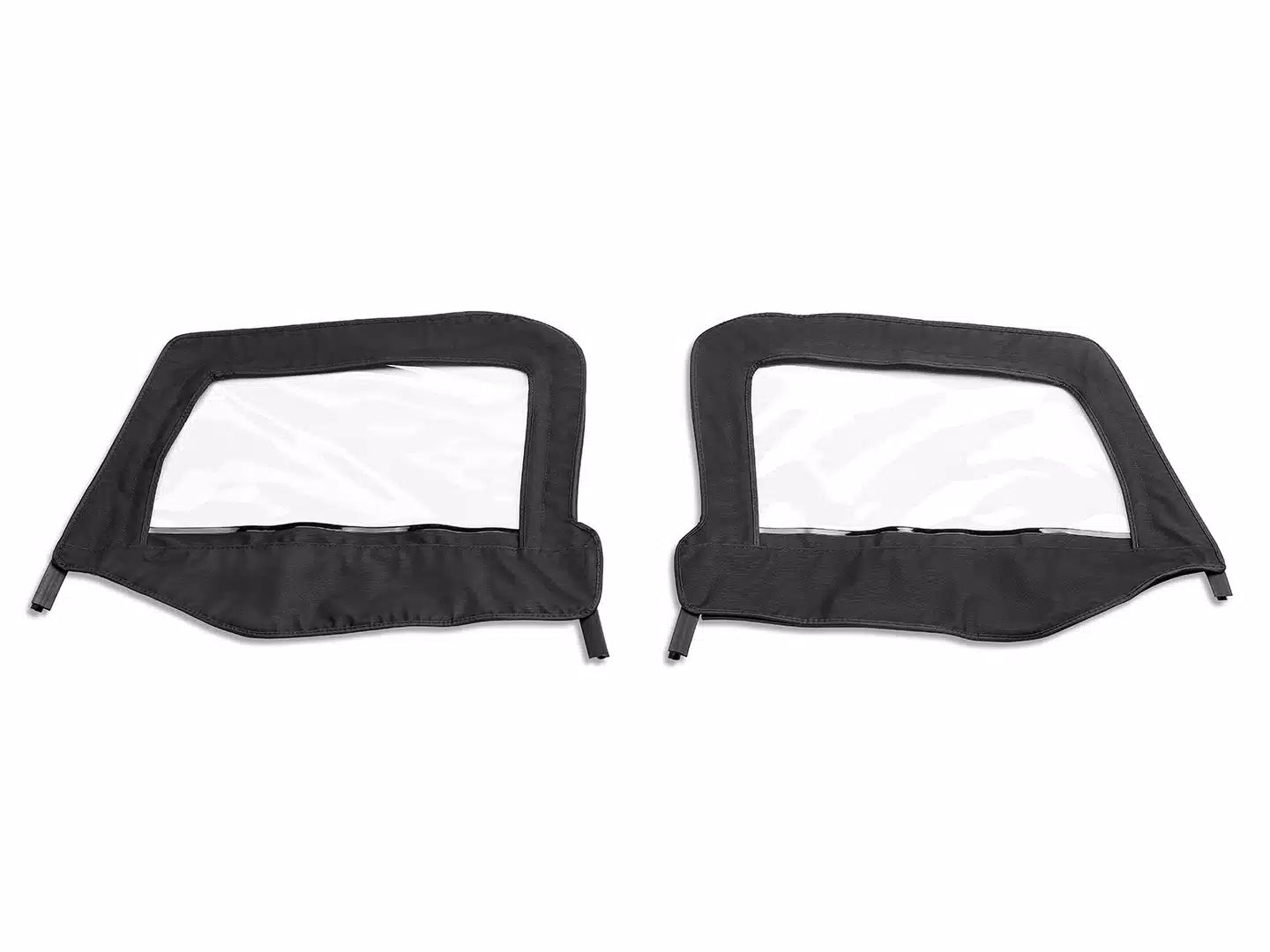 Rampage Upper Door Replacement Skins Black Denim for 2007-2018 Jeep Wrangler JK Half Doors - 89735