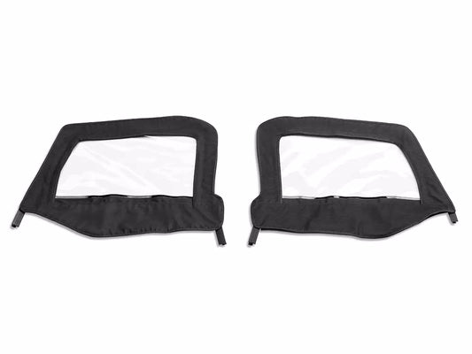 Rampage Upper Door Replacement Skins Black Denim for 2007-2018 Jeep Wrangler JK Half Doors - 89735