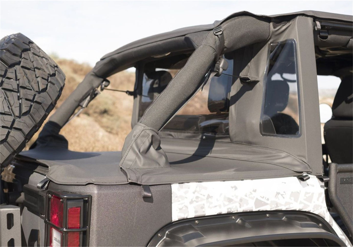 Rampage Trailview Tonneau Top for 2007-2018 Jeep Wrangler JK - 990135