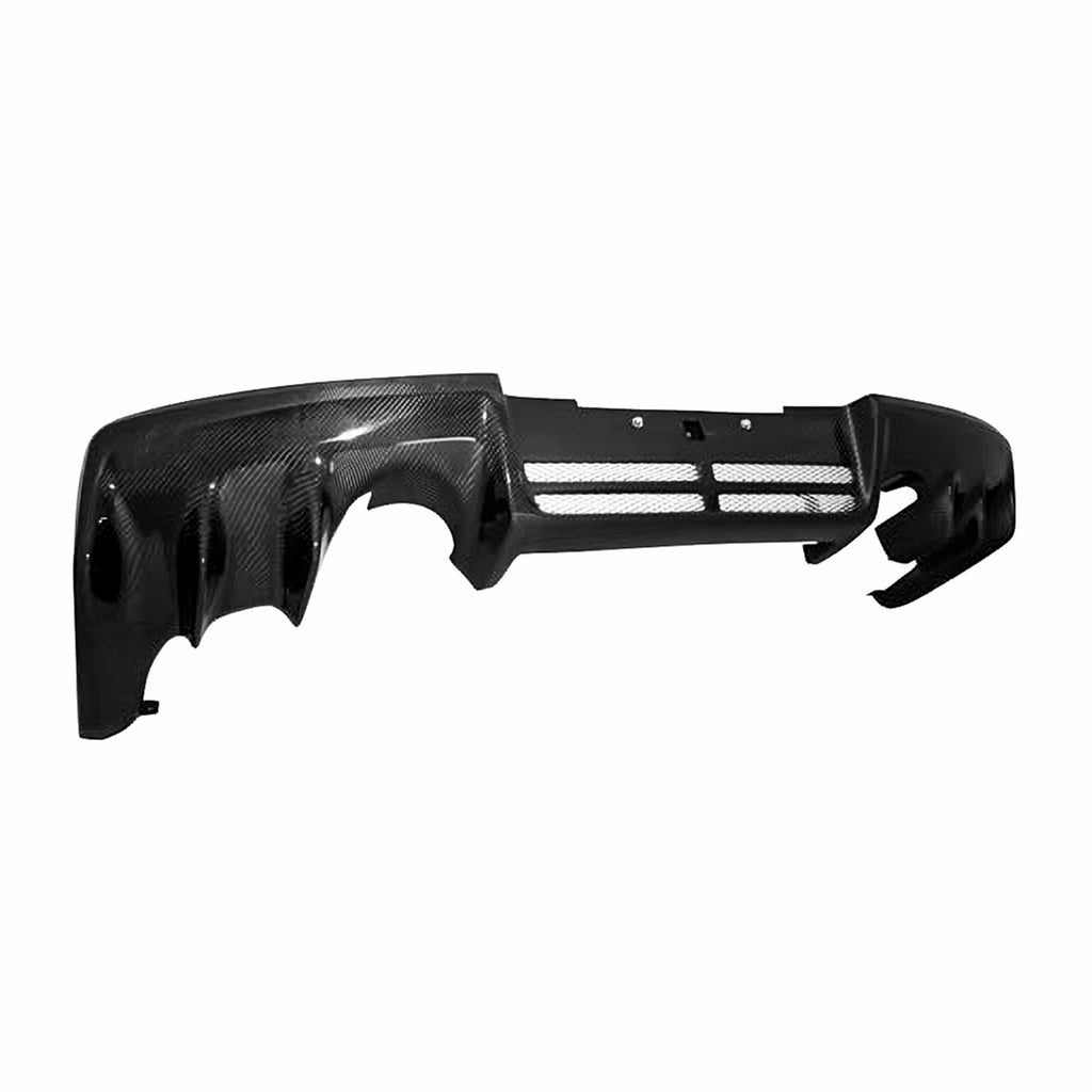 Seibon OEM-style carbon fiber rear diffuser for 2008-2015 Mitsubishi Lancer EVO X - RD0809MITEVOX-OE