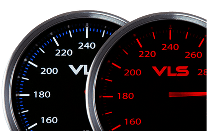 Revel VLS II 52mm boost analog gauge with 30 inHg to 45 PSI range and LED backlighting - 1TR1AB001