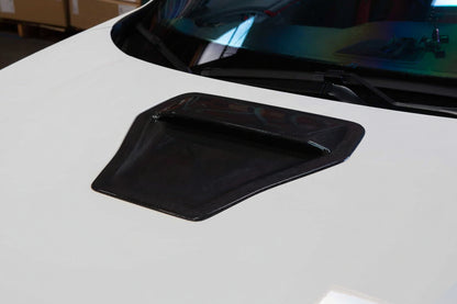 Revel GT dry carbon hood scoop gloss finish for 2016-2021 Honda Civic and Civic Type R - 1TR4GT0AH10