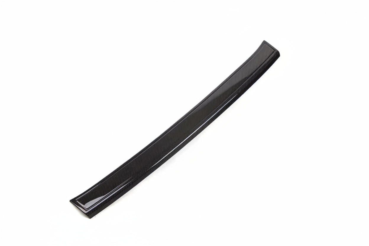 Revel GT dry carbon rear bumper applique gloss finish for 2016-2021 Honda Civic Hatchback and Type R - 1TR4GT0AH11