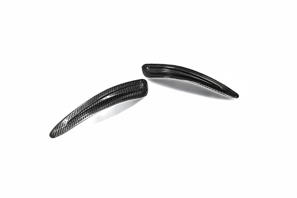 Revel GT dry carbon fiber hood ducts for 2020-2024 Toyota Supra with gloss UV coated finish - 1TR4GT0AT10