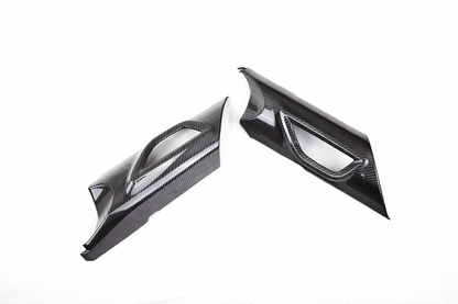 Revel GT dry carbon interior door trim covers gloss finish for 2022-2026 Toyota GR86 and Subaru BRZ - 1TR4GT0CS07