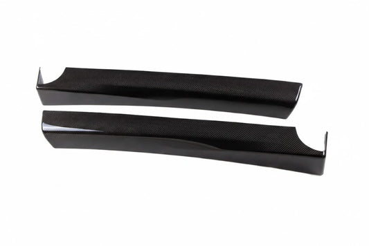 Revel GT dry carbon front door trim set gloss finish for 2017-2022 Tesla Model 3 AWD and RWD - 1TR4GT1AX03