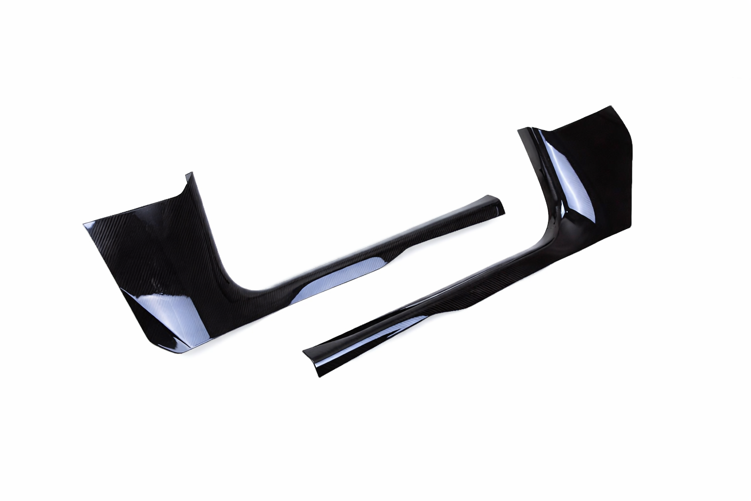 Revel GT dry carbon fiber door sill covers for 2017-2022 Tesla Model 3 AWD and RWD with gloss UV coated finish - 1TR4GT1AX04