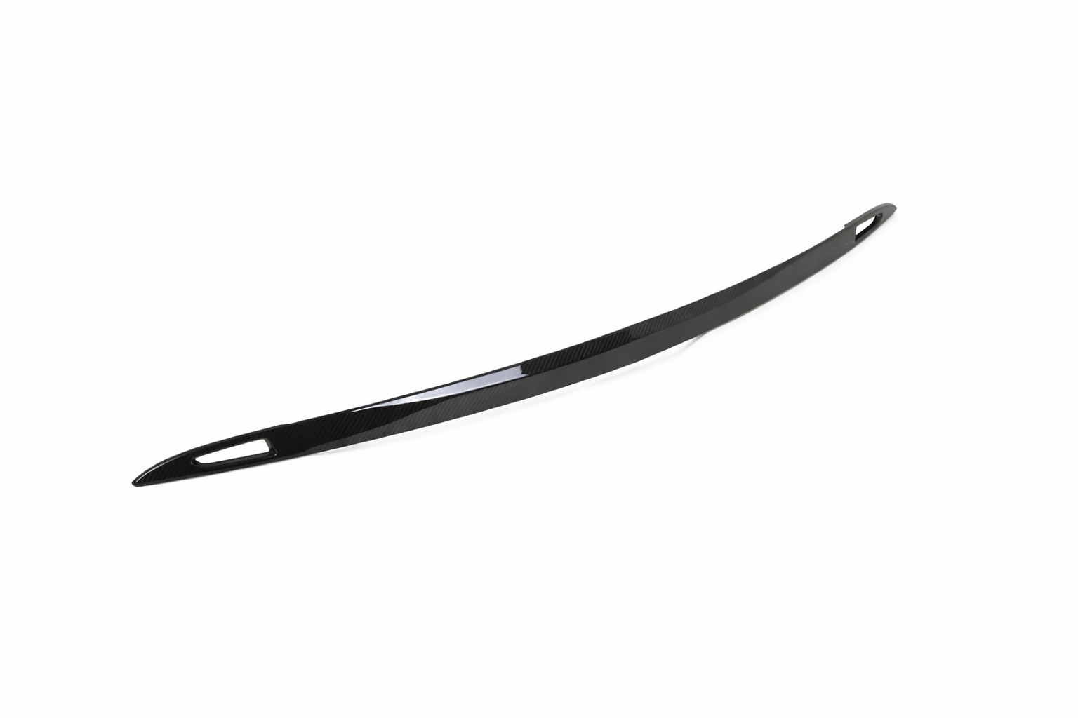 Revel carbon fiber rear garnish cover for 2016-2019 Tesla Model S with gloss UV coated finish - 1TR4GT1BX06