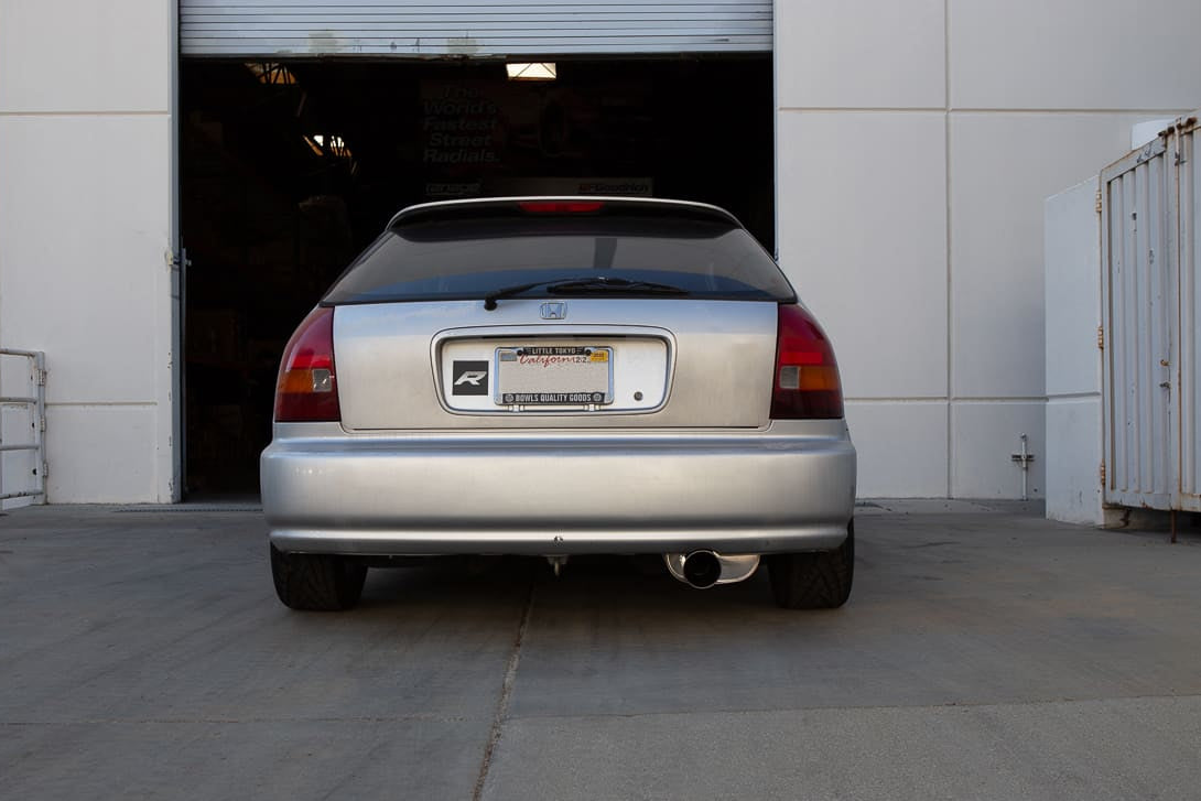 Revel Touring-S exhaust 60mm with 100mm dual wall angle cut tip for 1996-2000 Honda Civic Hatchback - T70018R