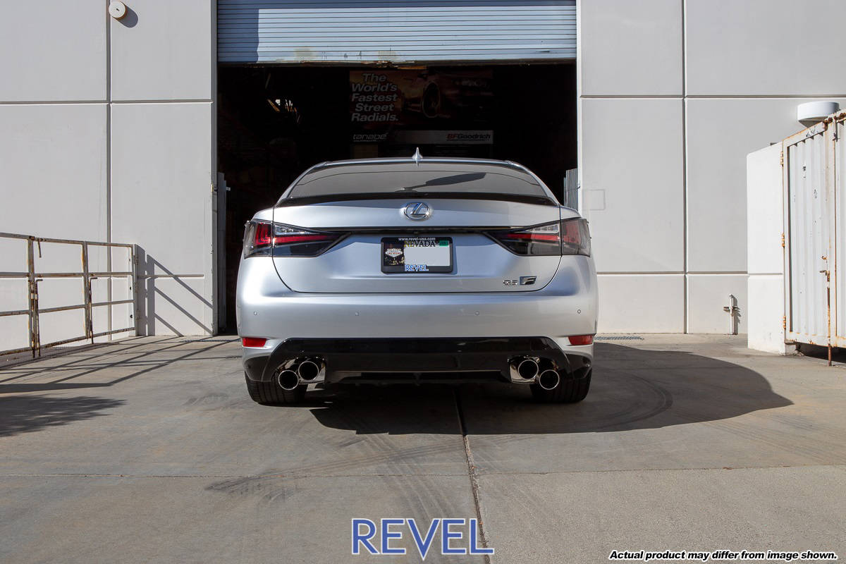 Revel Touring-S rear section dual muffler quad tip exhaust for 2016-2017 Lexus GS F - T70201AR