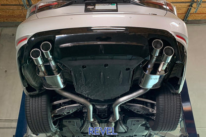 Revel Touring-S rear section dual muffler quad tip exhaust for 2016-2017 Lexus GS F - T70201AR