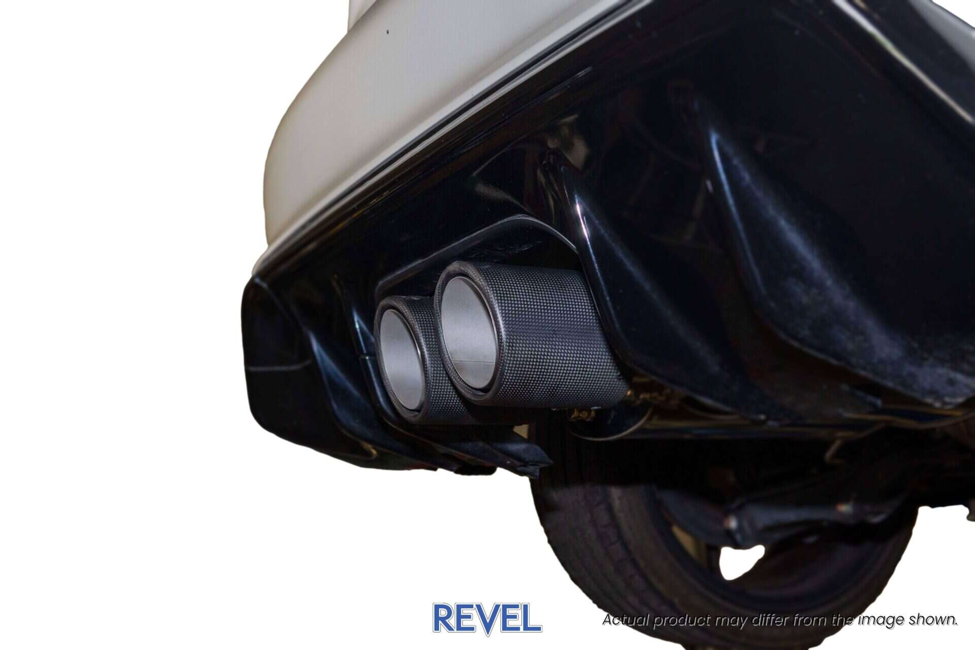 Revel catback exhaust dual carbon tips for 2023-2024 Honda Civic Type R FL5 using OEM actuator - T71209C