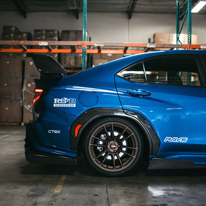 Seibon RFT22SBIMP Carbon Fiber Rear Fender Flares for 2022–2025 Subaru WRX