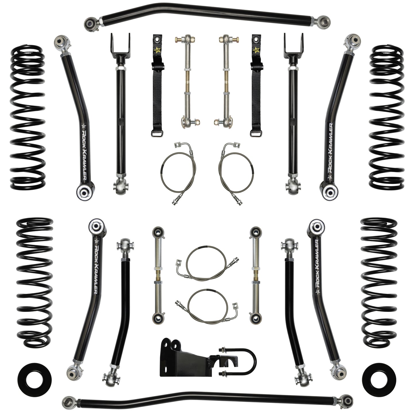 Rock Krawler 07-18 Jeep Wrangler JK 2DR 3.5in X Factor System