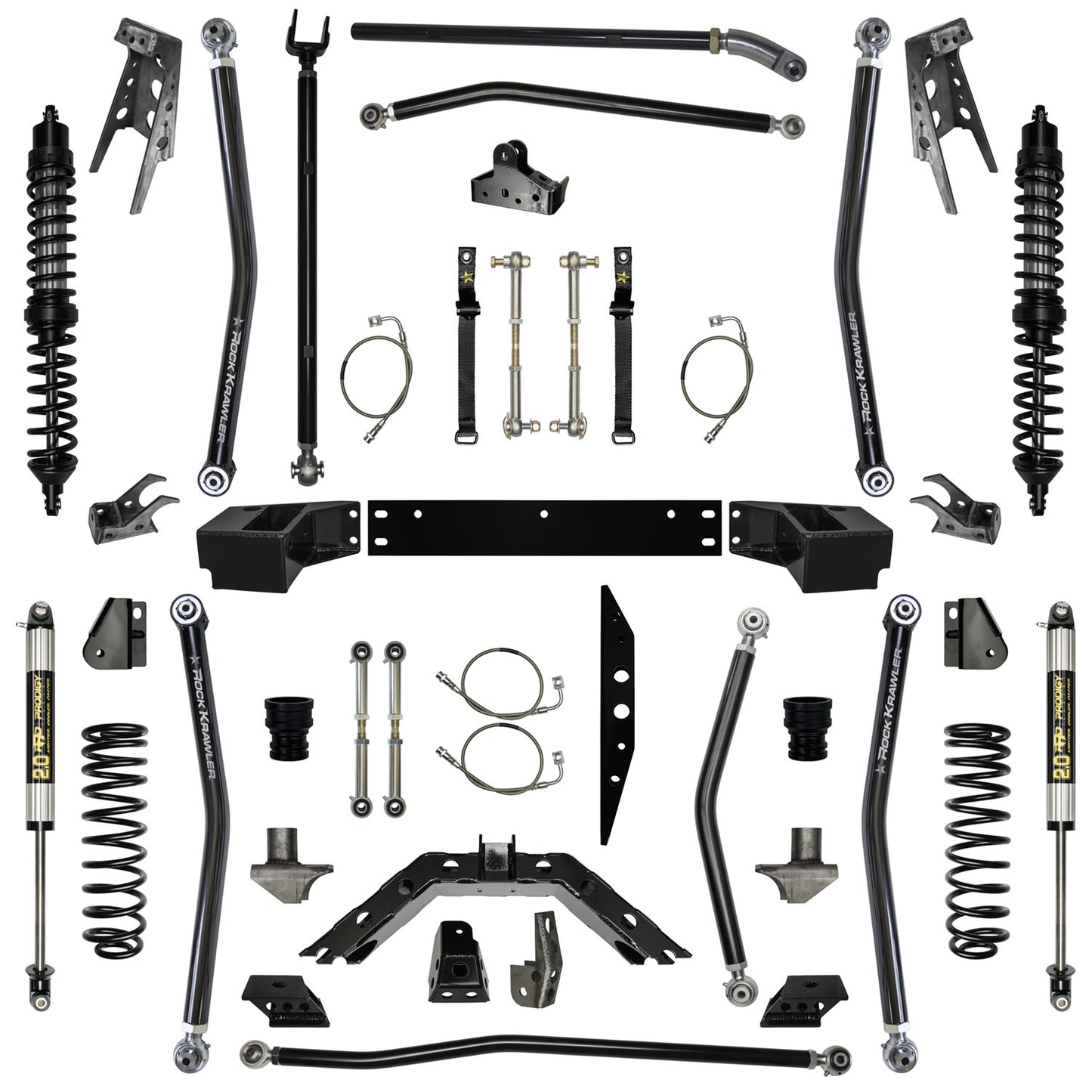 Rock Krawler 07-18 Jeep Wrangler JK 2DR 4.5in X Factor System