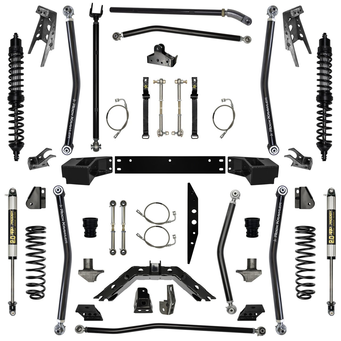 Rock Krawler 07-18 Jeep Wrangler JK 2 Door 4.5in Coilover Upgrade
