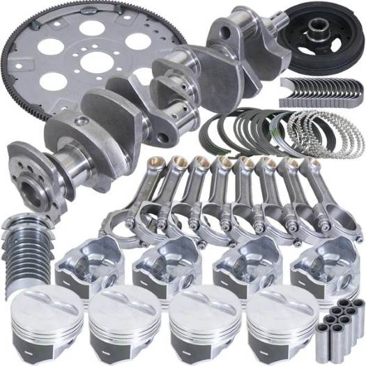 Engine rotating assemblies and stroker kits