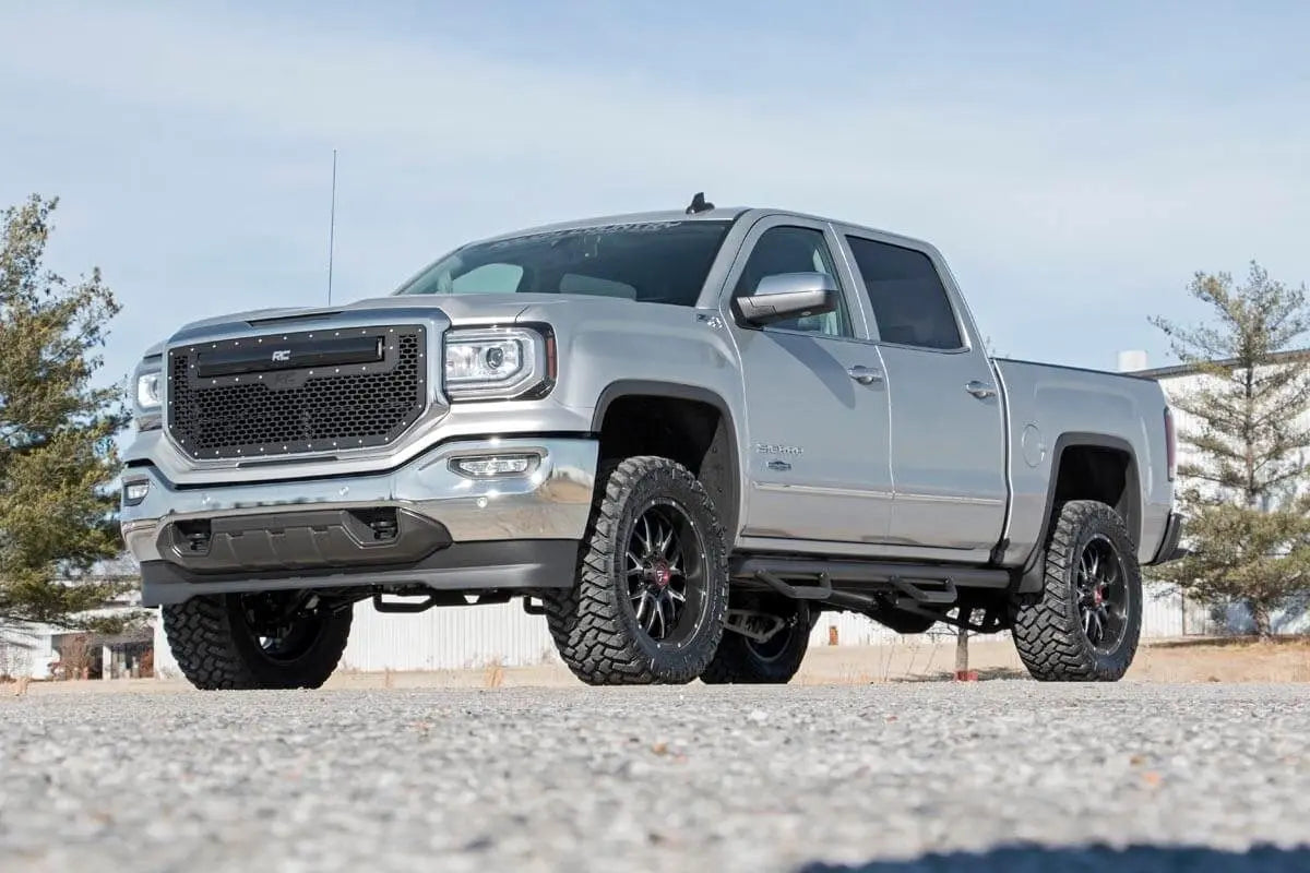 Rough Country 3.5 Inch Lift Kit Silverado & Sierra 150https://admin.shopify.com/store/eliteracefab-com/products/new0 12130 Rough Country